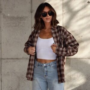 Plaid Brown Lane 201 Women's Flannel M/L